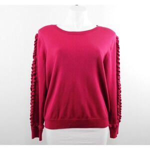 N‎ Touch Women Sweater, Size PL, Dark Pink, Cotton/Spandex